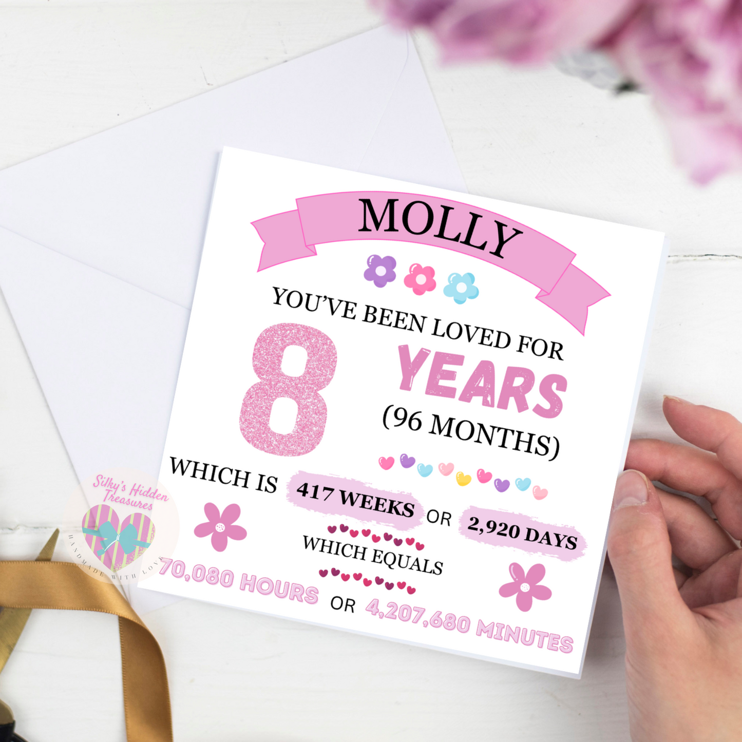 Personalised Keepsake Birthday Card Girl