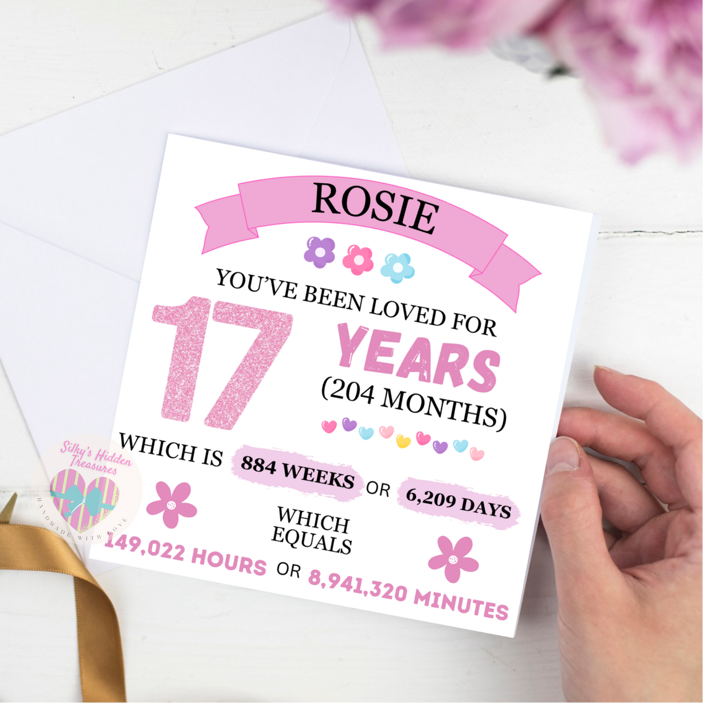 Personalised Keepsake Birthday Card Girl