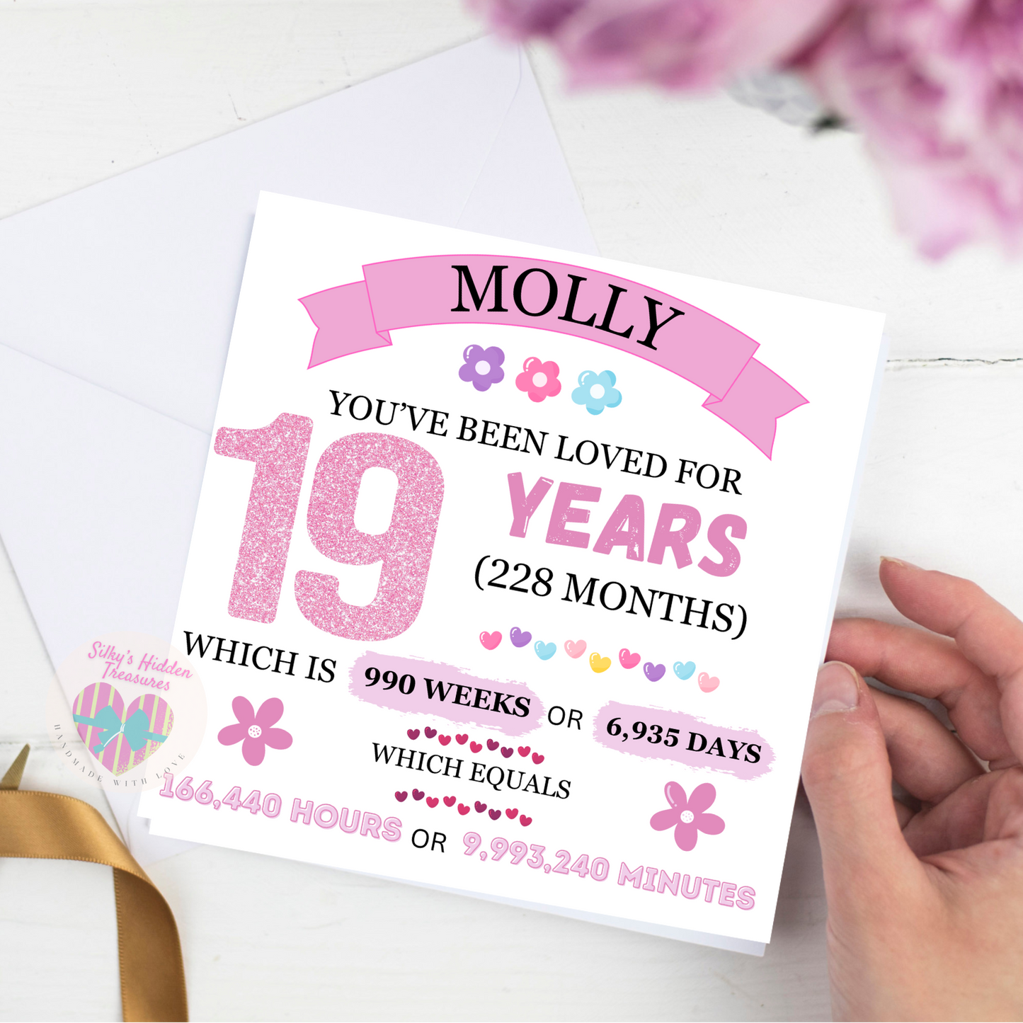 Personalised Keepsake Birthday Card Girl