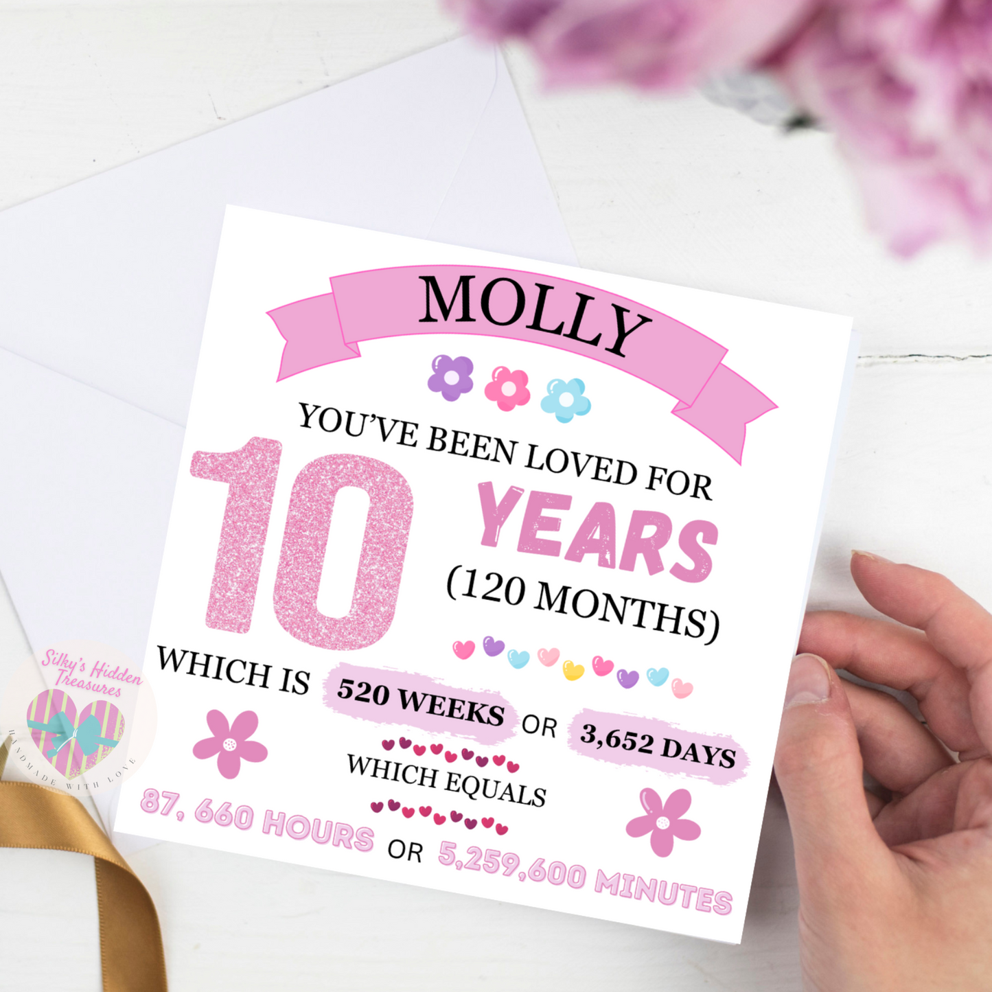 Personalised Keepsake Birthday Card Girl