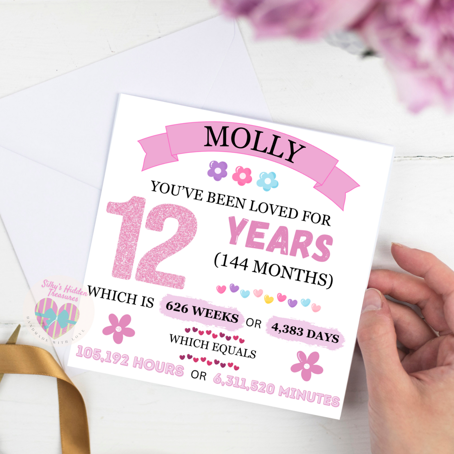 Personalised Keepsake Birthday Card Girl