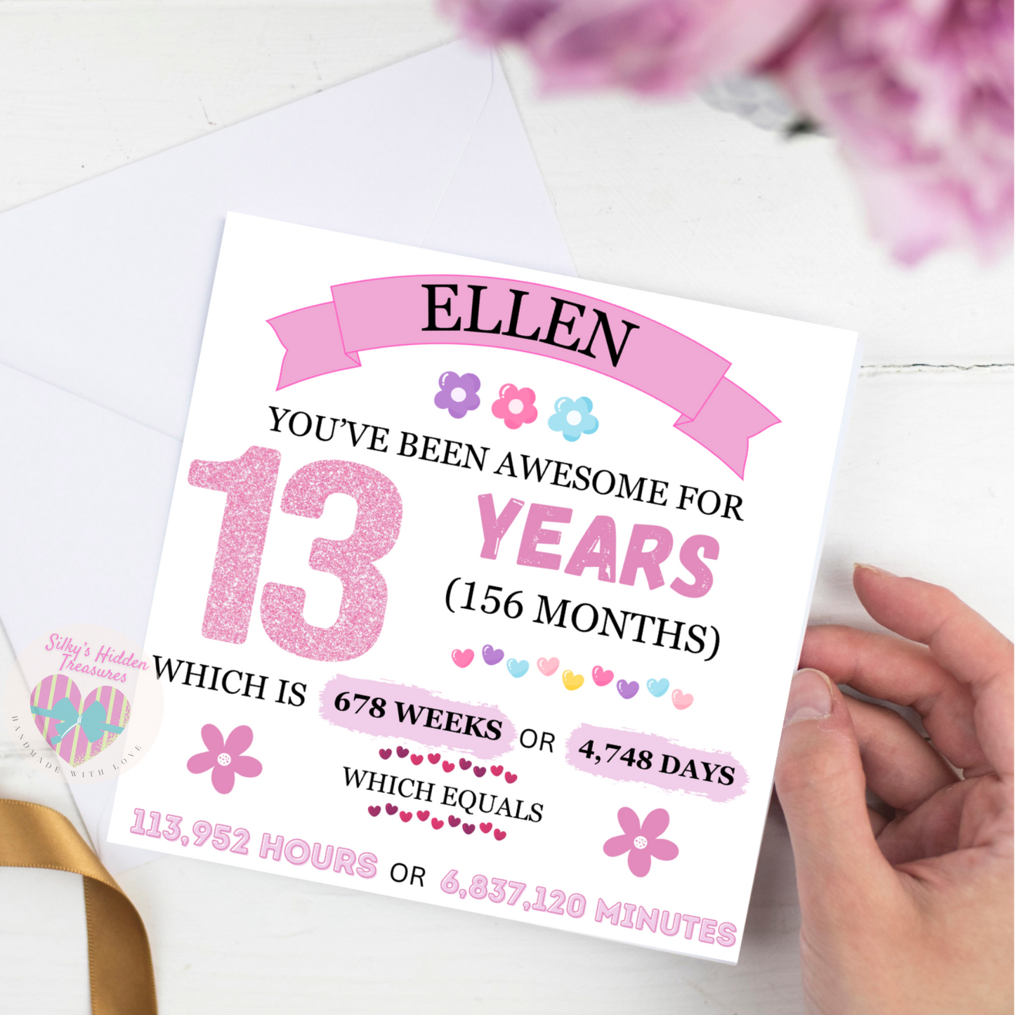 Personalised Keepsake Birthday Card Girl