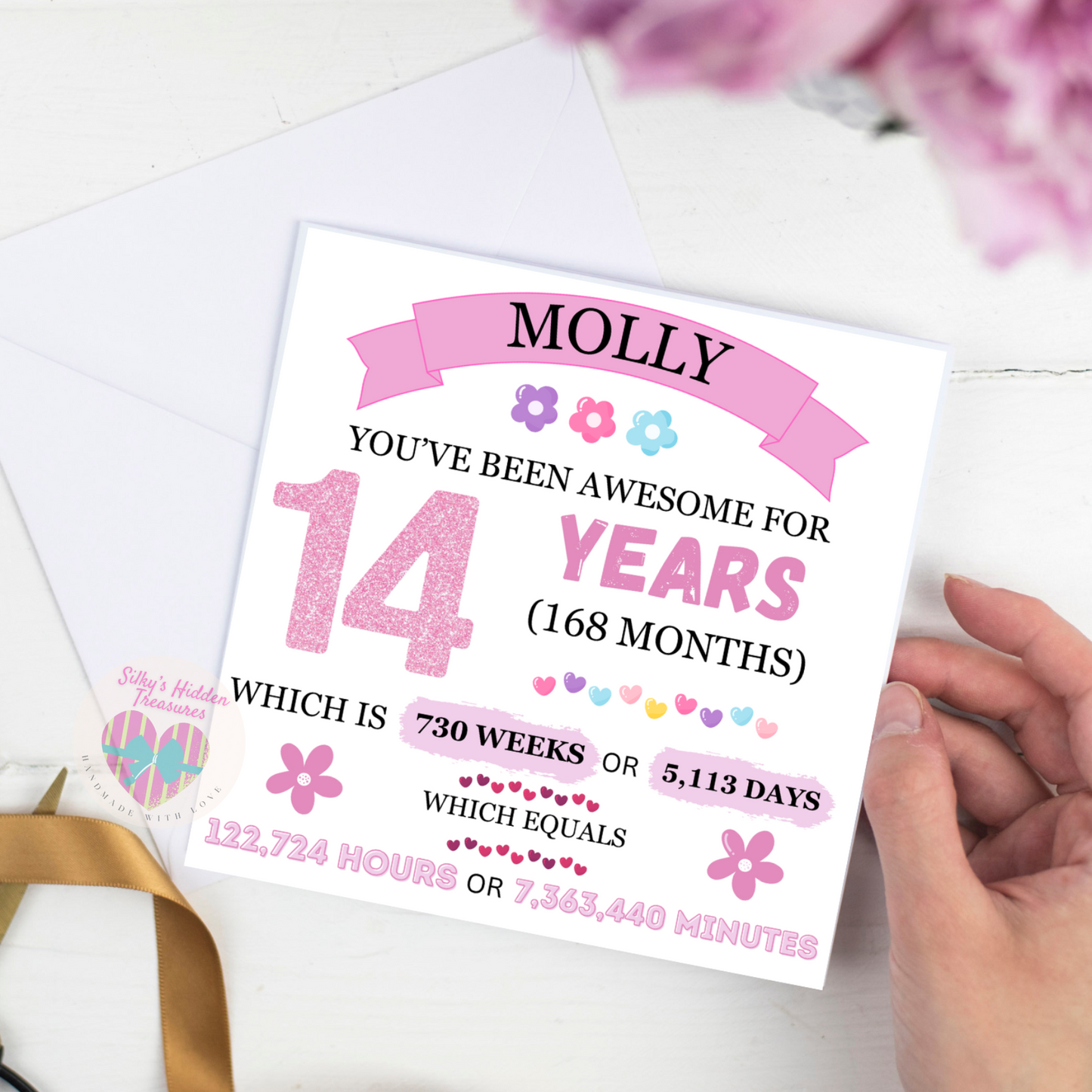 Personalised Keepsake Birthday Card Girl